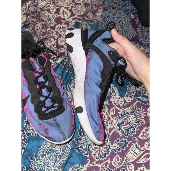 Nike React Element 55 PRM "Sunset" Black Purple White BQ9241-002 Men's 10 - Picture 6 of 12
